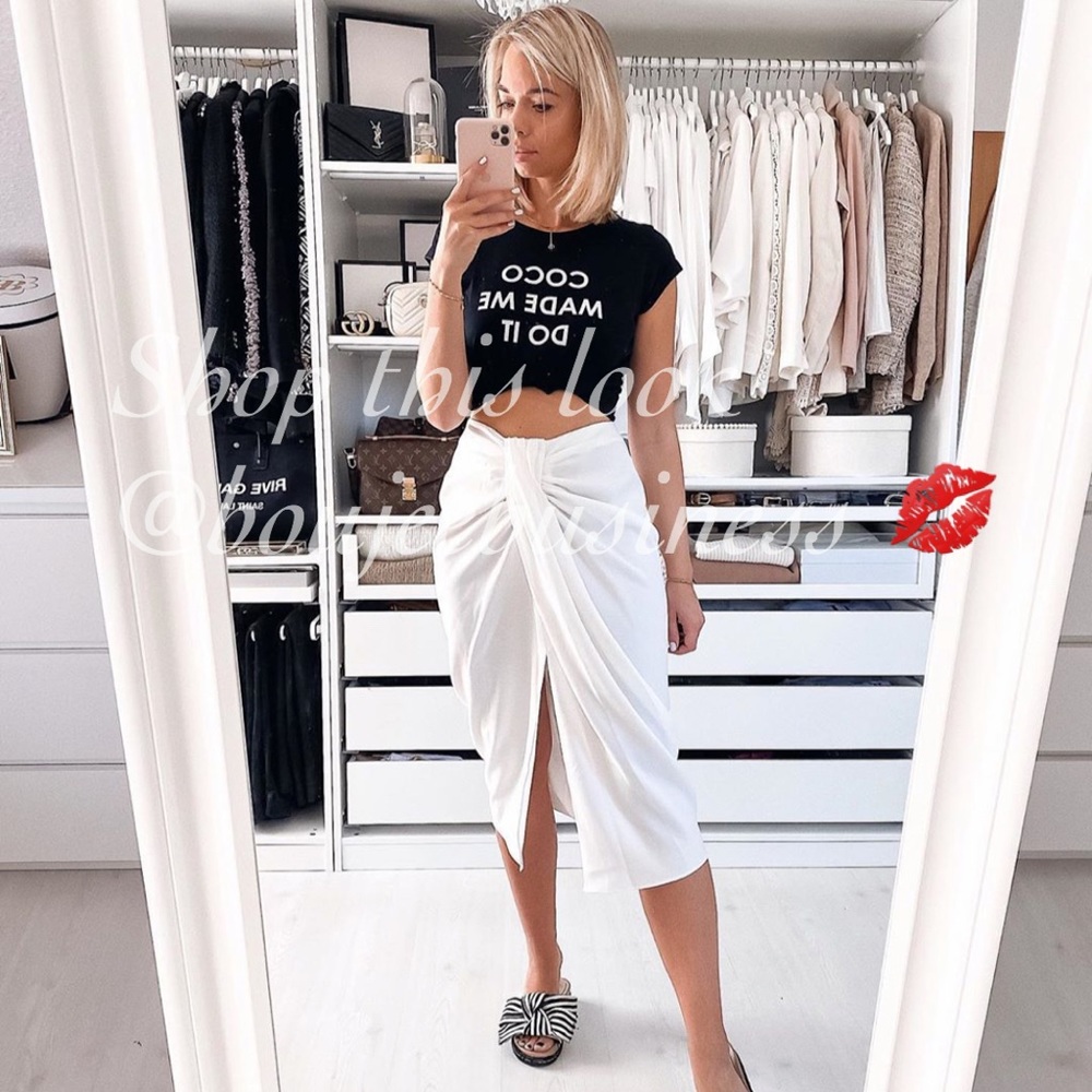 ZARA Knotted Pareo Skirt - Picture 3 of 14